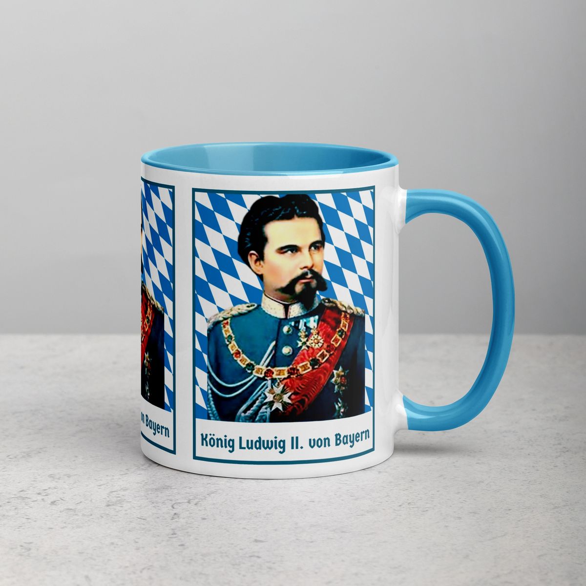 Premium Kaffeetasse König Ludwig II von Bayern Schloss Neuschwanstein